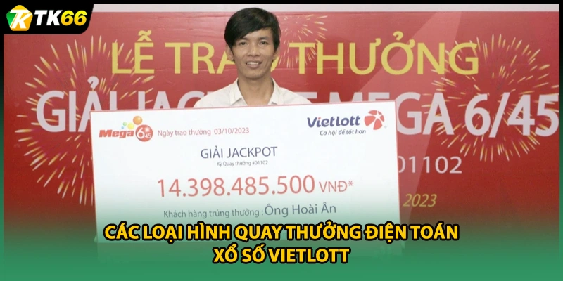 Các loại hình quay thưởng điện toán xổ số Vietlott