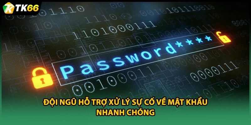 Đội ngũ hỗ trợ xử lý sự cố về mật khẩu nhanh chóng