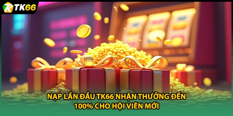 Nạp Lần Đầu TK66 Nhận Thưởng Đến 100% Cho Hội Viên Mới